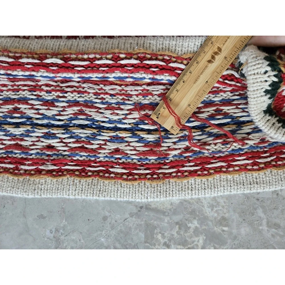 Vintage‎ ABERCROMBIE & FITCH The Harvest Sweater Chunky Knit Ramie Cotton Medium